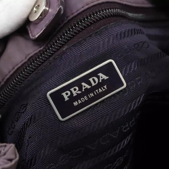 PRADA Tote Bag Nylon Purple Auth - Picture 13 of 16